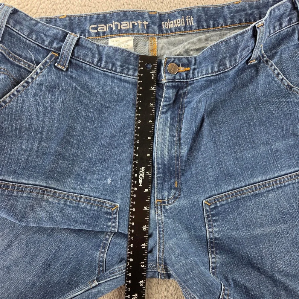 Carhartt Jeans‎ Mens 40 Relaxed Straight Rugged Flex Double Front Denim Dungaree